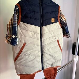 Kids Plaid and Quilted Matching Set